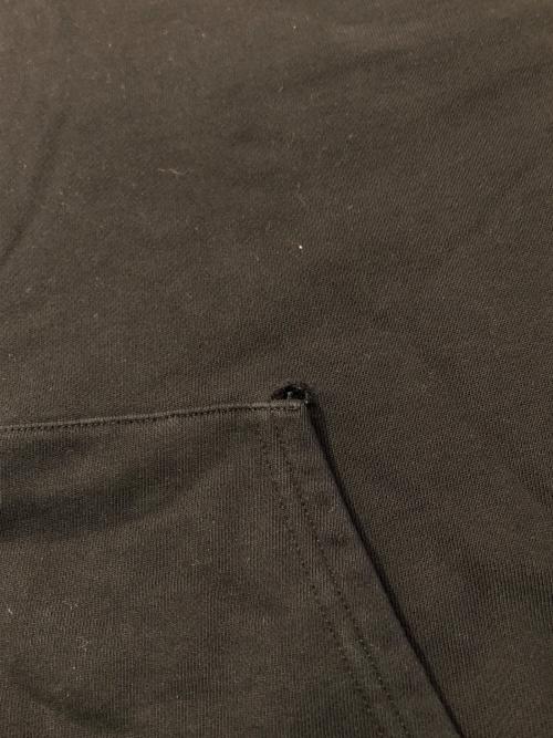 MONCLER（モンクレール）MONCLER (モンクレール) フードロゴ刺繍ハーフジップパーカー ブラック サイズ:Ｌの古着・服飾アイテム