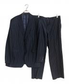 ETROエトロ）の古着「総柄ライニングストライプウールセットアップスーツ」｜ネイビー