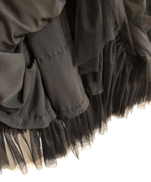 DOUBLE STANDARD（ダブルスタンダード）DOUBLE STANDARD (ダブルスタンダード) チュールティアードスカート ブラック サイズ:FREE 未使用品の古着・服飾アイテム