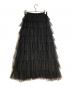 DOUBLE STANDARD (ダブルスタンダード) チュールティアードスカート ブラック サイズ:FREE 未使用品：14000円