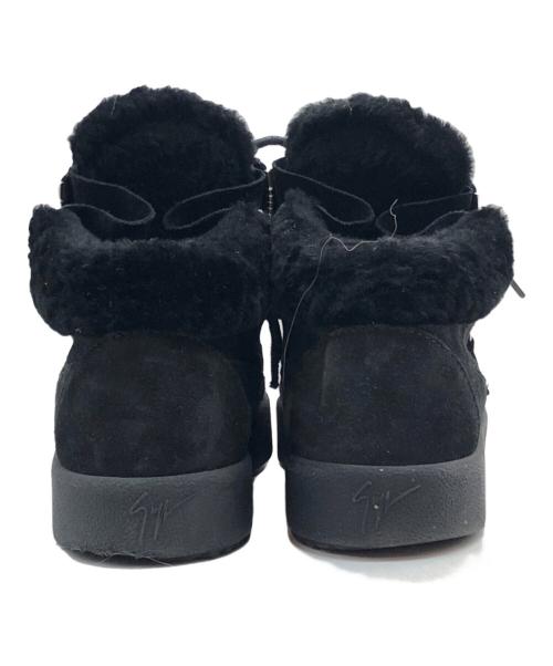 GIUSEPPE ZANOTTI（ジュゼッペザノッティ）GIUSEPPE ZANOTTI (ジュゼッペザノッティ) ムートンスニーカー ブラック サイズ:37の古着・服飾アイテム