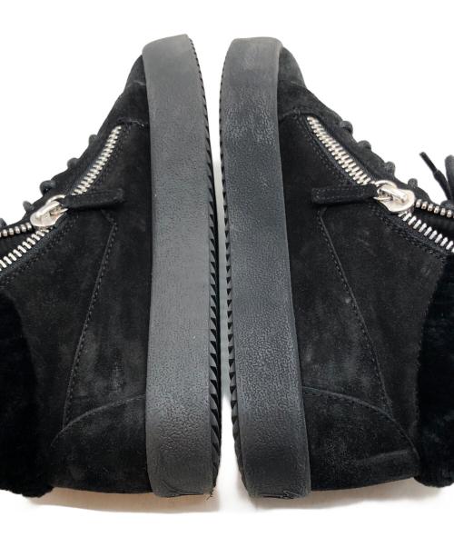 GIUSEPPE ZANOTTI（ジュゼッペザノッティ）GIUSEPPE ZANOTTI (ジュゼッペザノッティ) ムートンスニーカー ブラック サイズ:37の古着・服飾アイテム