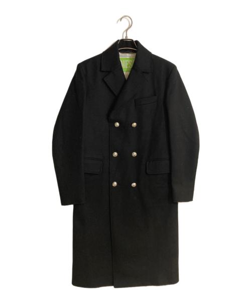 DIESEL（ディーゼル）DIESEL (ディーゼル) ウールロングコート ブラック サイズ:Sの古着・服飾アイテム