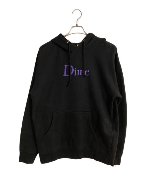 Dime（ダイム）Dime (ダイム) ロゴプリントプルオーバーパーカー ブラック サイズ:Mの古着・服飾アイテム