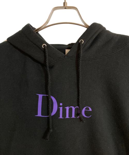 Dime（ダイム）Dime (ダイム) ロゴプリントプルオーバーパーカー ブラック サイズ:Mの古着・服飾アイテム