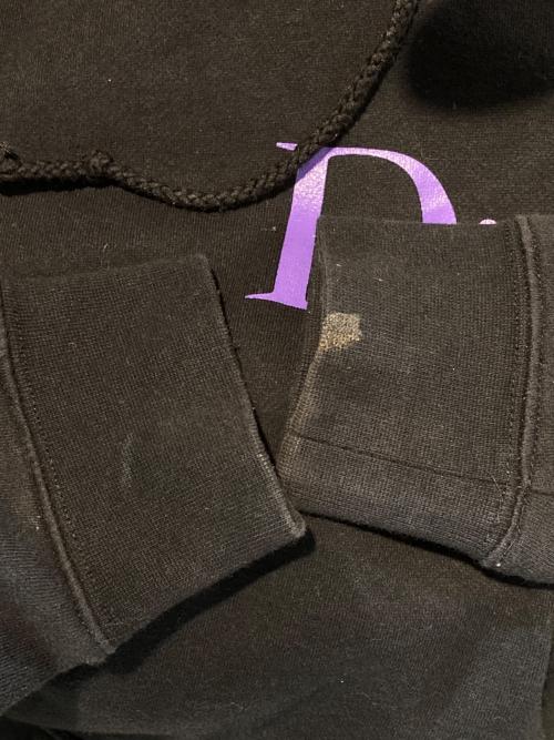 Dime（ダイム）Dime (ダイム) ロゴプリントプルオーバーパーカー ブラック サイズ:Mの古着・服飾アイテム