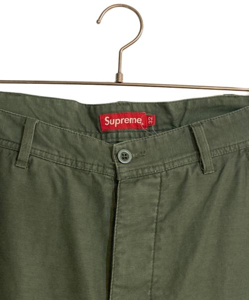 SUPREME（シュプリーム）Supreme (シュプリーム) 切替カーゴパンツ グリーン サイズ:81cm (W32)の古着・服飾アイテム