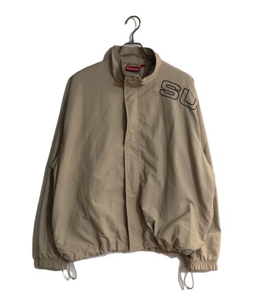 SUPREME（シュプリーム）SUPREME (シュプリーム) Spellout Embroidered Track Jacket／スペルアウト エンブロイダリー トラック ジャケット ベージュ サイズ:Ｌの古着・服飾アイテム