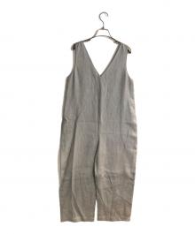 RACHEL CRAVEN×CHAOS（レイチェル クレイヴン×カオス）の古着「リネン100%スリーブレスオールインワン」｜グレー