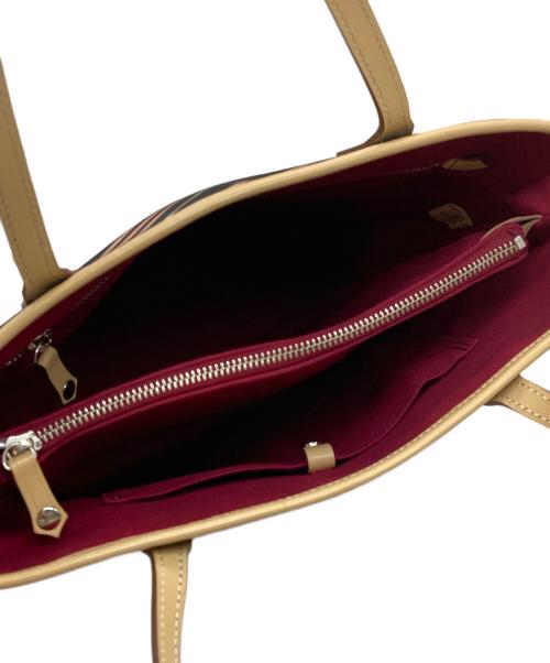 BURBERRY BLUE LABEL（バーバリーロンドンブルーレーベル）BURBERRY BLUE LABEL (バーバリーロンドンブルーレーベル) ノバチェック柄トートバッグ ブラウンの古着・服飾アイテム
