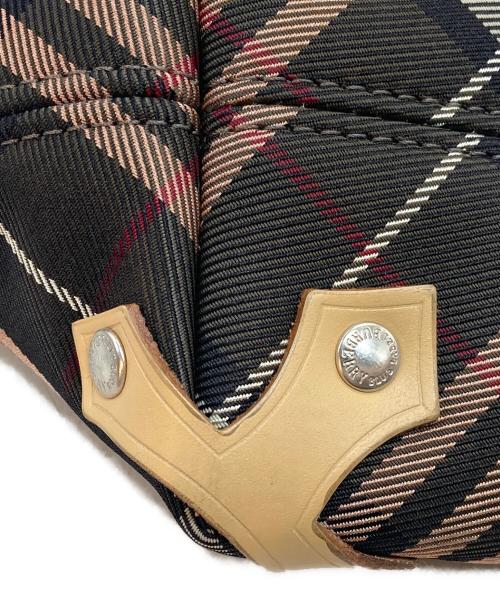 BURBERRY BLUE LABEL（バーバリーロンドンブルーレーベル）BURBERRY BLUE LABEL (バーバリーロンドンブルーレーベル) ノバチェック柄トートバッグ ブラウンの古着・服飾アイテム