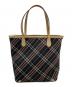 BURBERRY BLUE LABEL（バーバリーロンドンブルーレーベル）の古着「ノバチェック柄トートバッグ」｜ブラウン