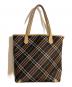 BURBERRY BLUE LABEL (バーバリーロンドンブルーレーベル) ノバチェック柄トートバッグ ブラウン：10000円