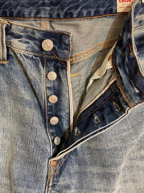 Evisu Jeans（エヴィスジーンズ）Evisu Jeans (エヴィスジーンズ) Daicock Print Baggy Jeans/ダイコクプリントバギージーンズ インディゴ サイズ:W33×L34の古着・服飾アイテム