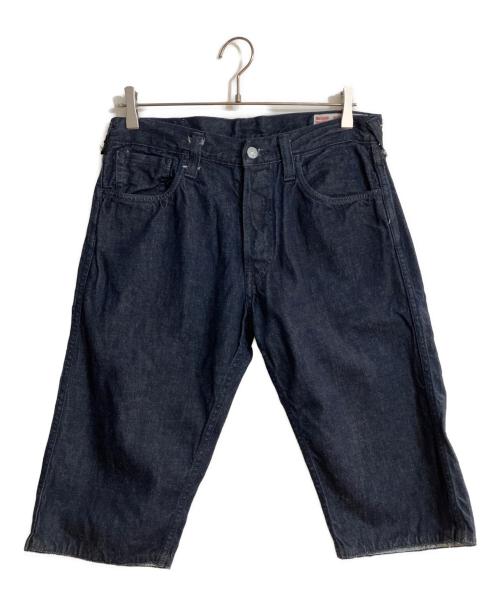 Evisu Jeans（エヴィスジーンズ）Evisu Jeans (エヴィスジーンズ) カモメデニムハーフパンツ インディゴ サイズ:W32 未使用品の古着・服飾アイテム