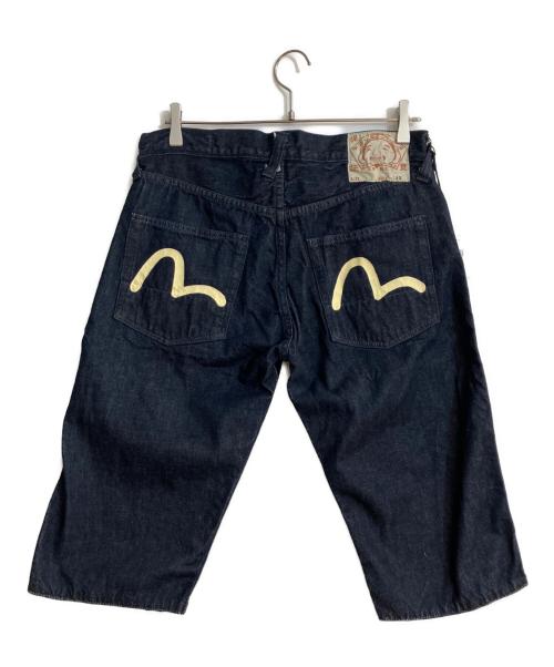 Evisu Jeans（エヴィスジーンズ）Evisu Jeans (エヴィスジーンズ) カモメデニムハーフパンツ インディゴ サイズ:W32 未使用品の古着・服飾アイテム