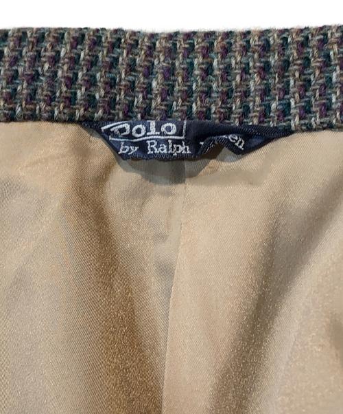 POLO RALPH LAUREN（ポロ・ラルフローレン）POLO RALPH LAUREN (ポロ・ラルフローレン) ツイードテーラードジャケット グリーン サイズ:不明の古着・服飾アイテム