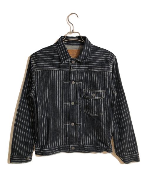 THE FLAT HEAD（ザ・フラットヘッド）THE FLAT HEAD (ザ・フラットヘッド) 10oz染抜ドットウォバッシュジャケット インディゴ サイズ:38の古着・服飾アイテム