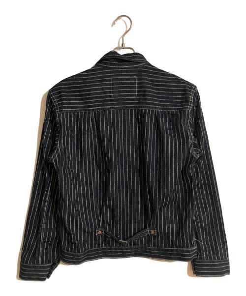 THE FLAT HEAD（ザ・フラットヘッド）THE FLAT HEAD (ザ・フラットヘッド) 10oz染抜ドットウォバッシュジャケット インディゴ サイズ:38の古着・服飾アイテム