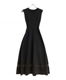 allureville（アルアバイル）の古着「24AW ウエストマークリブワンピース」｜ブラック