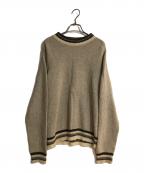Maison Margielaメゾンマルジェラ）の古着「04AWリブクルーネックニット」｜ベージュ
