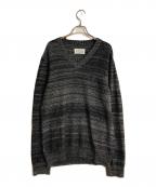 Maison Margielaメゾンマルジェラ）の古着「07AWメランジVネックニット」｜グレー
