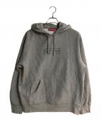 SUPREMEシュプリーム）の古着「KAWS Chalk Logo Hooded Sweatshirt／ カウズ チョーク ロゴ フーディー スウェットシャツ」｜グレー