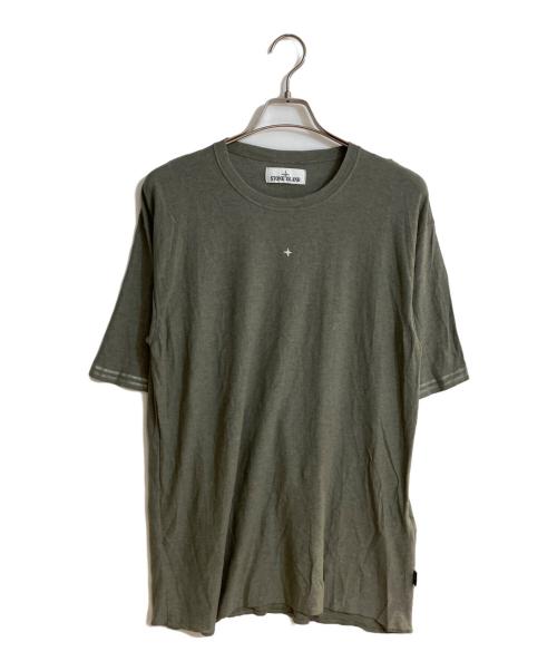 STONE ISLAND（ストーンアイランド）STONE ISLAND (ストーンアイランド) クルーネックカットソー グレー サイズ:Ｌの古着・服飾アイテム