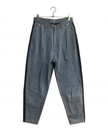 Hed Mayner（ヘド メイナー）の古着「ドッキングデニムパンツ」｜インディゴ