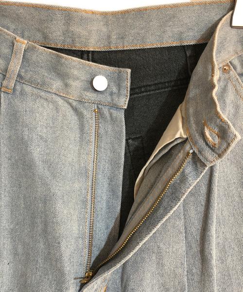 Hed Mayner（ヘド メイナー）Hed Mayner (ヘド メイナー) ドッキングデニムパンツ インディゴ サイズ:42の古着・服飾アイテム