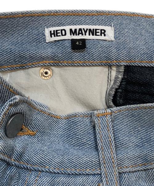 Hed Mayner（ヘド メイナー）Hed Mayner (ヘド メイナー) ドッキングデニムパンツ インディゴ サイズ:42の古着・服飾アイテム