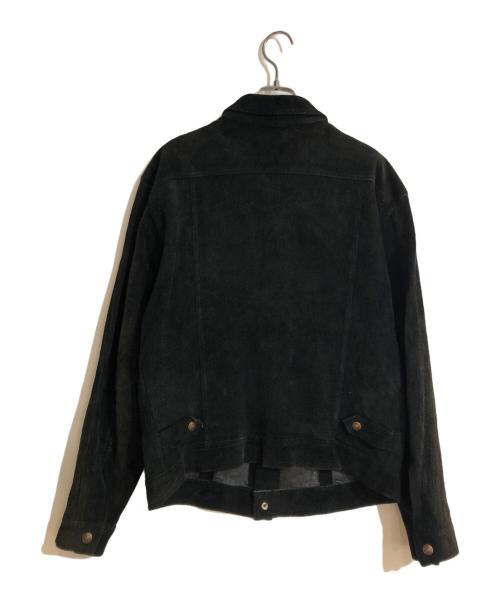 UNDERCOVER（アンダーカバー）UNDERCOVER (アンダーカバー) 97AWスウェードトラッカージャケット ブラック サイズ:Lの古着・服飾アイテム