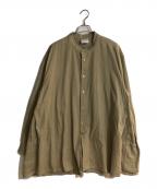 Hed Maynerヘド メイナー）の古着「22SS 3 PLEAT SHIRT」｜ベージュ
