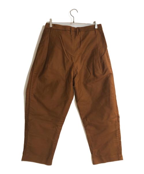 Hed Mayner（ヘド メイナー）Hed Mayner (ヘド メイナー) 22SS 6プリーツパンツ ブラウン サイズ:Mの古着・服飾アイテム