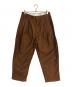 Hed Mayner（ヘド メイナー）の古着「22SS 6プリーツパンツ」｜ブラウン
