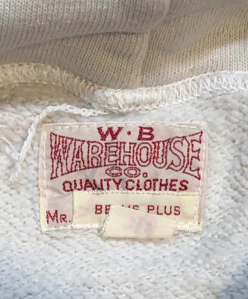 WAREHOUSE（ウエアハウス）WAREHOUSE (ウエアハウス) BEAMS PLUS (ビームスプラス) 別注Sweat Hoodie/スウェットフーディー ホワイト サイズ:38の古着・服飾アイテム