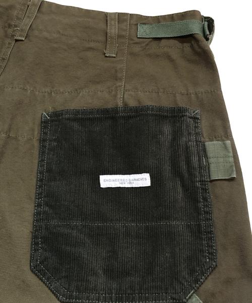 Engineered Garments（エンジニアドガーメンツ）Engineered Garments (エンジニアードガーメンツ) BEAMS PLUS (ビームスプラス) パッチワークパンツ グリーン サイズ:XSの古着・服飾アイテム
