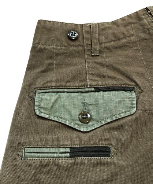 Engineered Garments（エンジニアドガーメンツ）Engineered Garments (エンジニアードガーメンツ) BEAMS PLUS (ビームスプラス) パッチワークパンツ グリーン サイズ:XSの古着・服飾アイテム