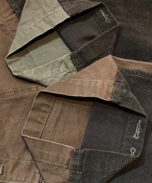 Engineered Garments（エンジニアドガーメンツ）Engineered Garments (エンジニアードガーメンツ) BEAMS PLUS (ビームスプラス) パッチワークパンツ グリーン サイズ:XSの古着・服飾アイテム