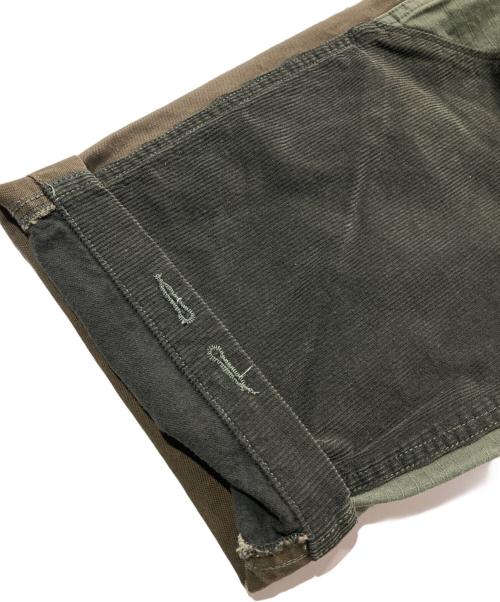 Engineered Garments（エンジニアドガーメンツ）Engineered Garments (エンジニアドガーメンツ) BEAMS PLUS (ビームスプラス) パッチワークパンツ グリーン サイズ:XSの古着・服飾アイテム