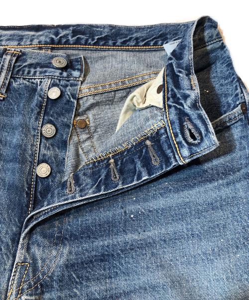 WAREHOUSE（ウエアハウス）WAREHOUSE (ウエアハウス) ペイント加工デニムパンツ インディゴ サイズ:W33の古着・服飾アイテム