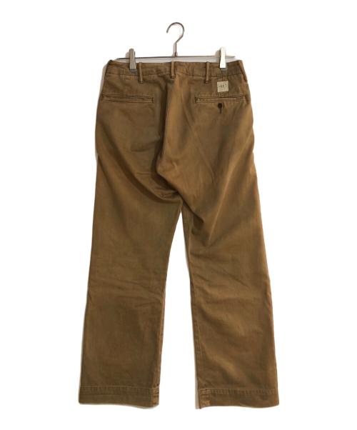RRL（ダブルアールエル）RRL (ダブルアールエル) ガーメントダイオフィサートラウザーパンツ ブラウン サイズ:W29×L32の古着・服飾アイテム