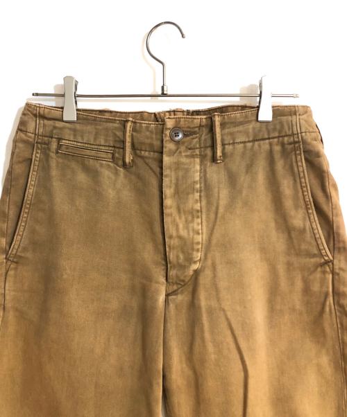 RRL（ダブルアールエル）RRL (ダブルアールエル) ガーメントダイオフィサートラウザーパンツ ブラウン サイズ:W29×L32の古着・服飾アイテム