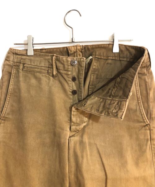 RRL（ダブルアールエル）RRL (ダブルアールエル) ガーメントダイオフィサートラウザーパンツ ブラウン サイズ:W29×L32の古着・服飾アイテム