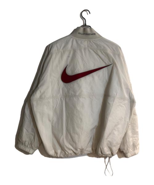 NIKE（ナイキ）NIKE (ナイキ) Supreme (シュプリーム) Ripstop Pullover /リップストップ プルオーバー  ホワイト サイズ:Ｌの古着・服飾アイテム