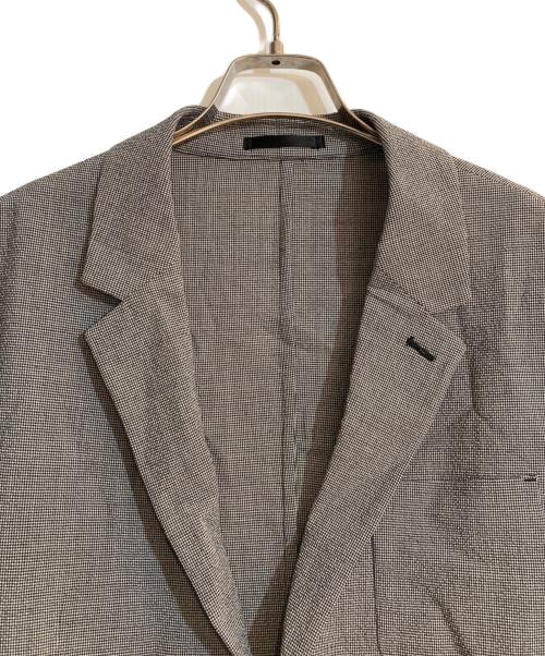 PAUL SMITH（ポールスミス）PAUL SMITH (ポールスミス) ウールシアサッカー シングル2B ジャケット グレー サイズ:Ｌの古着・服飾アイテム