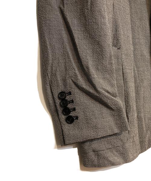 PAUL SMITH（ポールスミス）PAUL SMITH (ポールスミス) ウールシアサッカー シングル2B ジャケット グレー サイズ:Ｌの古着・服飾アイテム