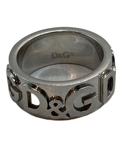 DOLCE & GABBANA（ドルチェ＆ガッバーナ）DOLCE & GABBANA (ドルチェ＆ガッバーナ) 立体ロゴリング シルバー サイズ:20号の古着・服飾アイテム