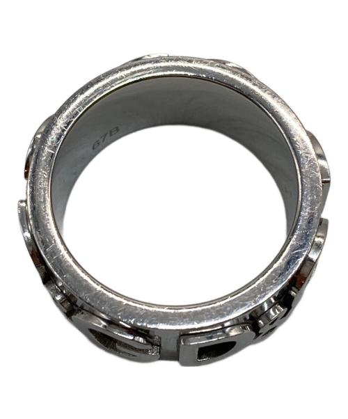 DOLCE & GABBANA（ドルチェ＆ガッバーナ）DOLCE & GABBANA (ドルチェ＆ガッバーナ) 立体ロゴリング シルバー サイズ:20号の古着・服飾アイテム