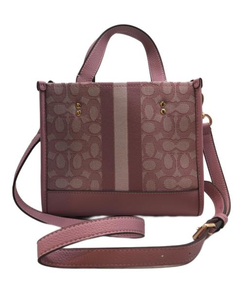 COACH（コーチ）COACH (コーチ) デンプシートートバッグ ピンクの古着・服飾アイテム